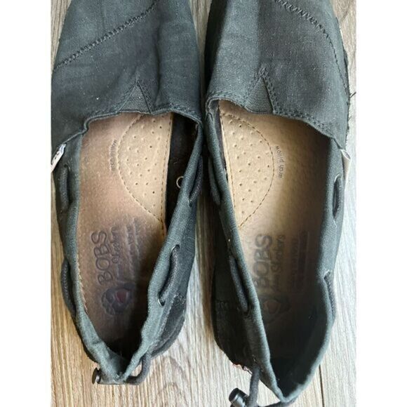 Bobs woman's Black Slip On‎ Flats Size 7.5 - Picture 7 of 7